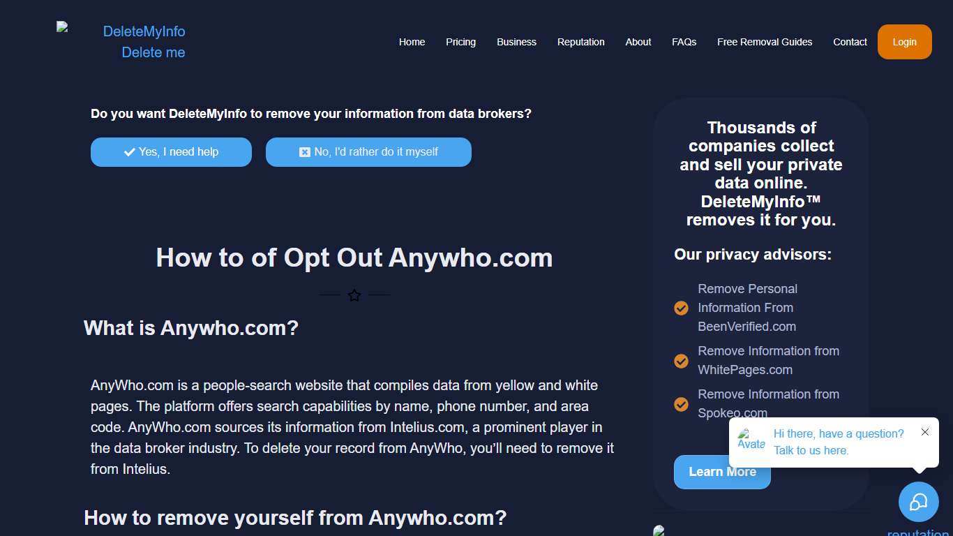 Opt Out of AnyWho.com: Simple Steps for Data Removal